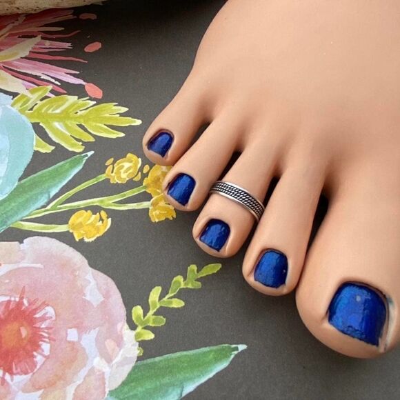 Bali Style Sterling Silver Toe Ring - Picture 1 of 3